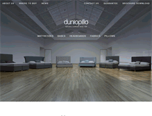 Tablet Screenshot of dunlopillo.co.uk
